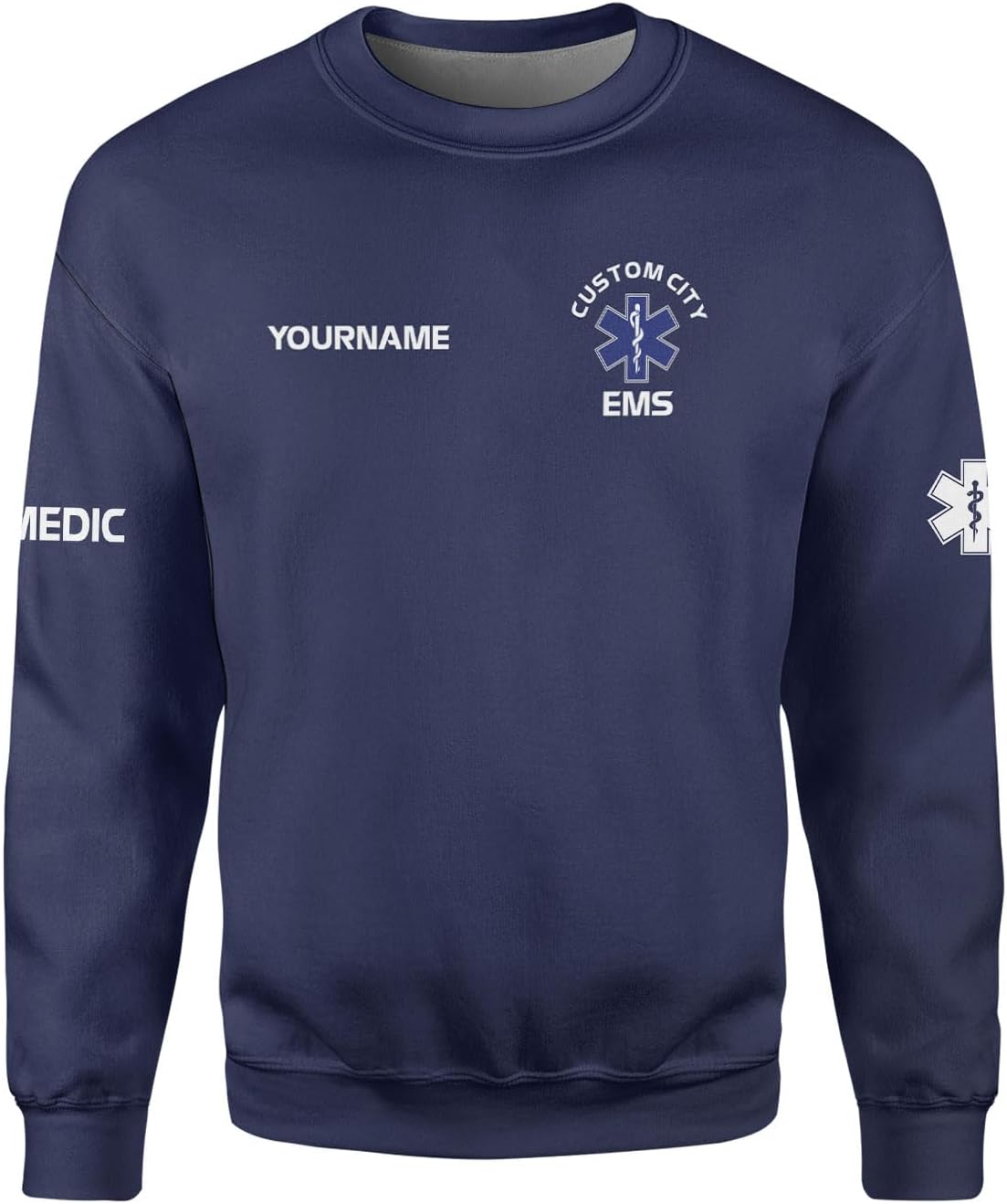 Custom EMS EMT Shirts Men Women, Personalized Paramedic Uniform Emergency Medical Technician Apparel, EMS Week Gifts