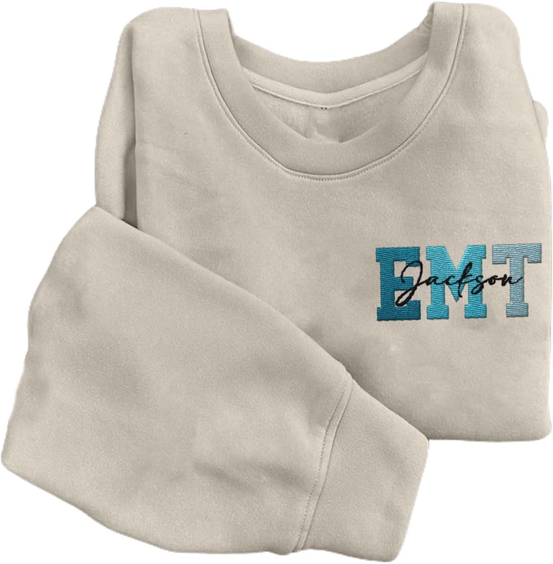 Mostprints Personalized Name Embroidered EMS, EMT, Paramedic Sweatshirts, Shirts, Hoodies Unisex for Men, Women Full Size