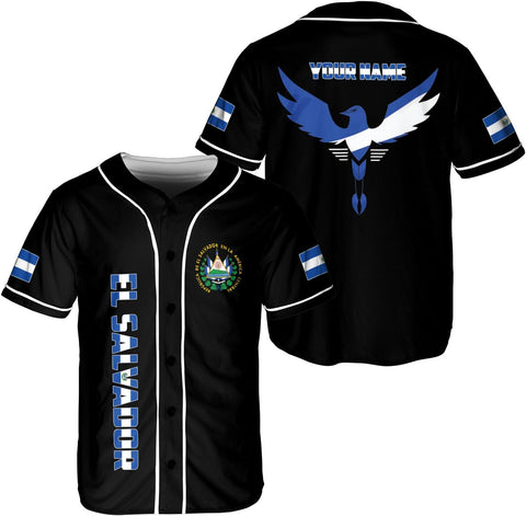 Parvii Personalized El Salvador Baseball Jersey - Proud El Salvador Shirt for Men