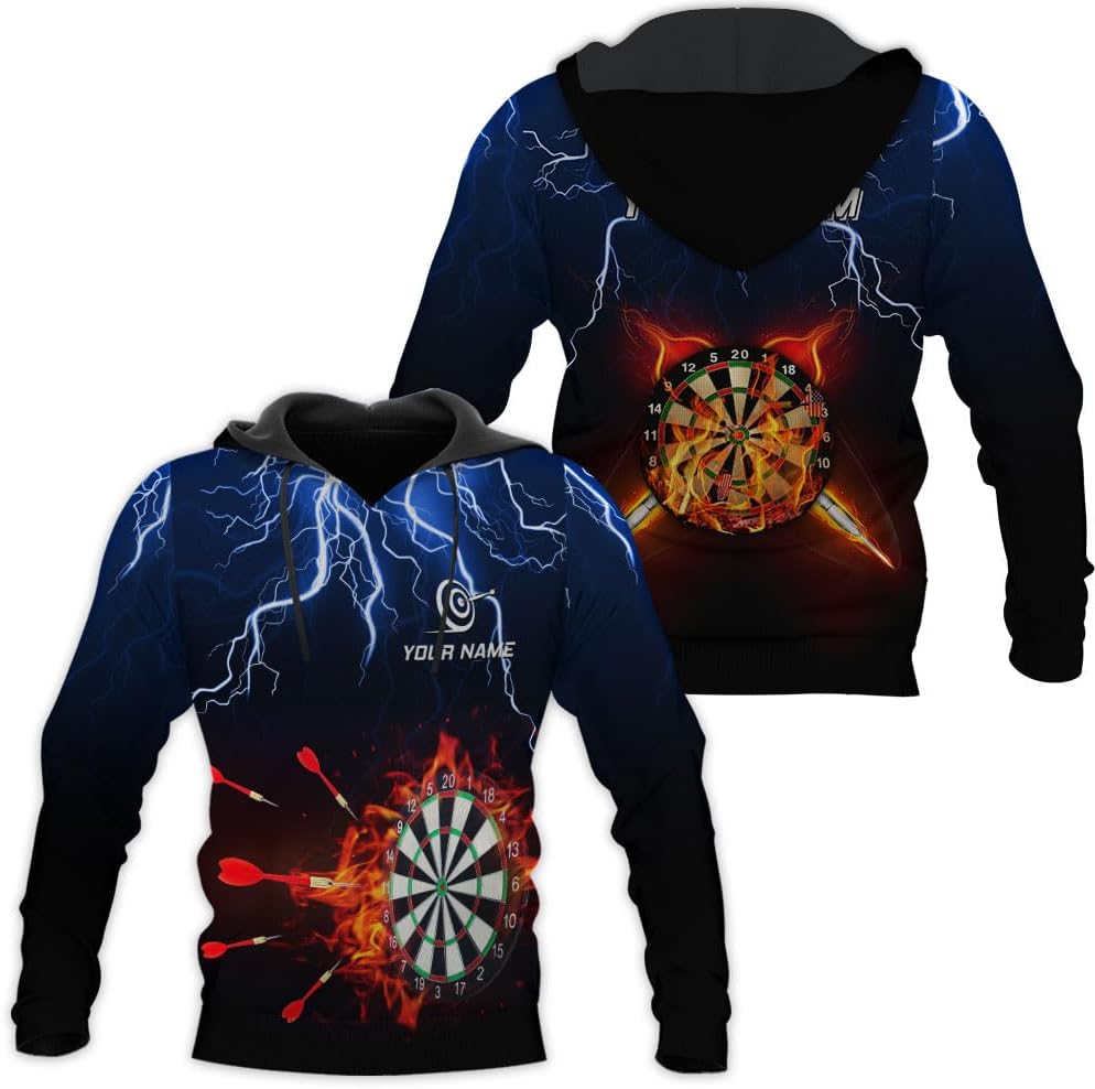Personalized Darts T- Shirts, Dartboard Shirts, Darts 3D Sweatshirt, Hoodies Gift, Dart Shirts for Team, Dart League