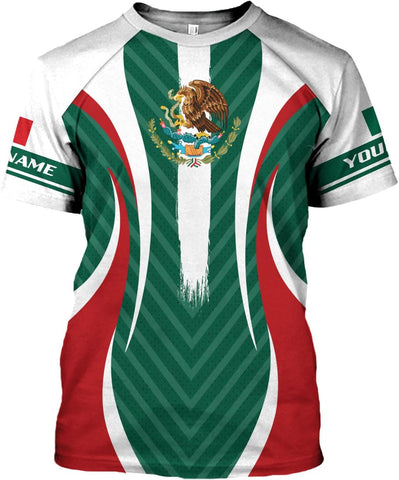 Personalized Name Mexican Shirts for Men, Customized Mexico Shirts for Men, Mexico Shirts for Women Mexico Shirt Eagle Flag