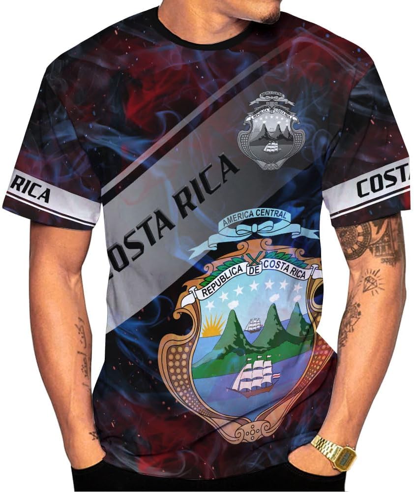 Mostprints Personalized Costa Rica Shirt 3D, Costa Rica Tshirt, Costa Rica Shirts for Men Women, Costa Rican Pride Flag