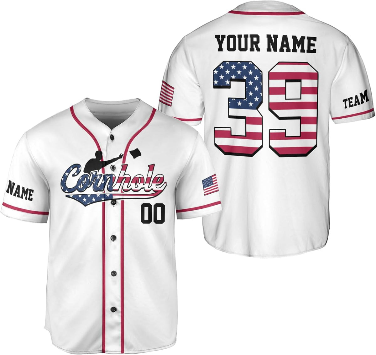 Royal Fight Personalized Cornhole Baseball Jersey Cornhole Toss Like A Boss Baseball Shirts Funny Cornhole Jerseys Men Women