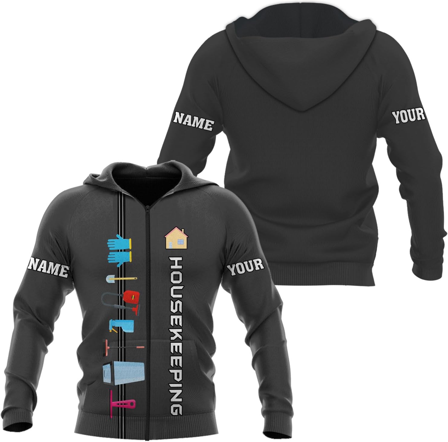Personalized Housekeeping Shirt 3D All Print Cleaning Service Tshirt Gifts for Housekeeper, House Cleaning Uniforms for Women