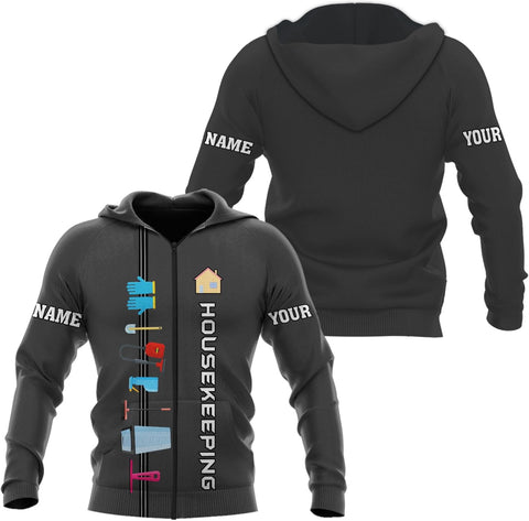 Personalized Housekeeping Shirt 3D All Print Cleaning Service Tshirt Gifts for Housekeeper, House Cleaning Uniforms for Women