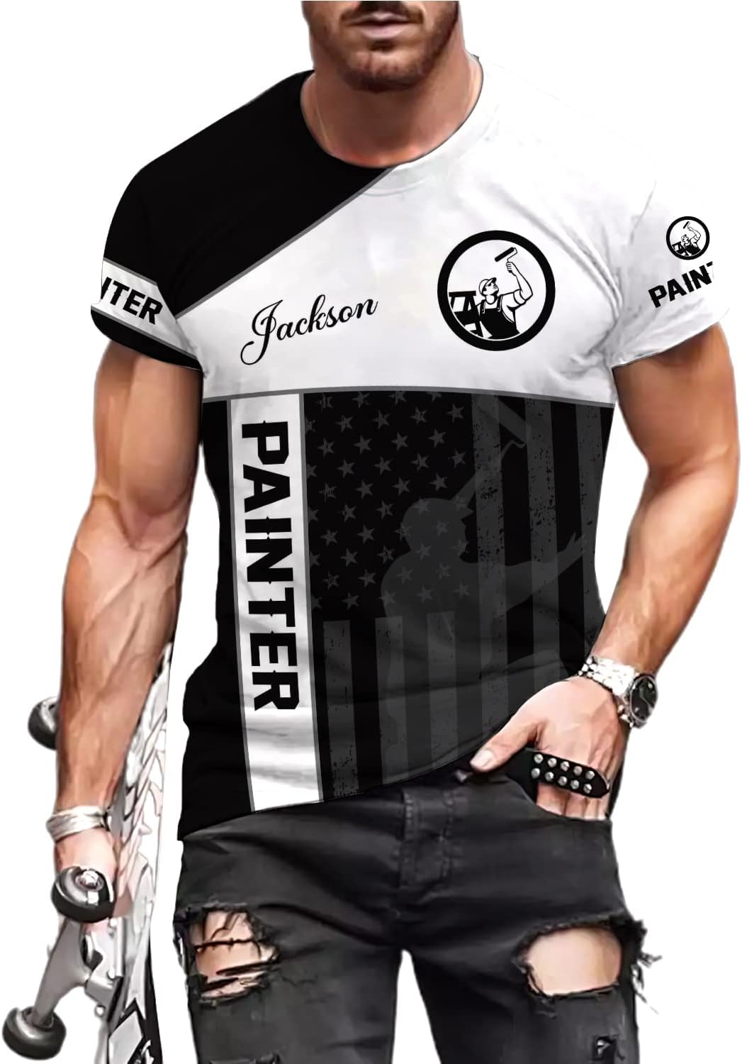 Personalized Name Painter Unisex Shirts 3D All Over Printed Sportwear Hoodie, TShirt, Zip Hoodie, Sweatshirt For Men Women