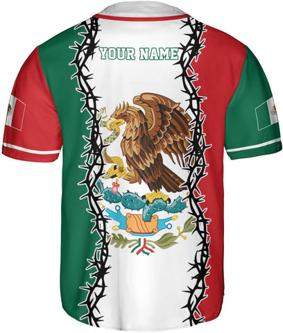 Personalized Name Mexico Jersey for Men and Women, Jersey Mexico Shirt 3D, Mexico Soccer Shirt, Mexican Jersey