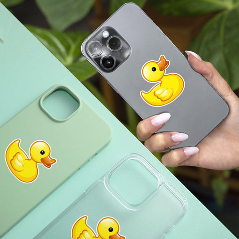 (3Pcs) Yellow Duck Sticker Funny Meme Cute Duck Decal, Duck Vinyl Sticker, Rubber Duck Sticker, Find The Duck Vinyl Sticker - Stickers for Laptop Water Bottle Phone Car Window Helmet 3 Inches (D2)