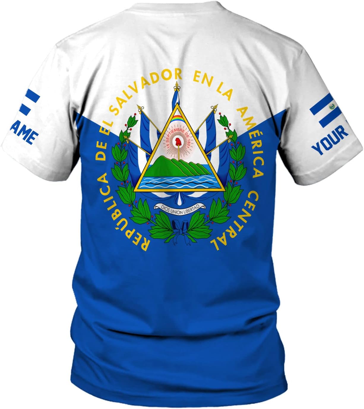 AOVL Custom El Salvador 3D Shirt for Men Camiseta De El Salvador Flag Shirt Salvadorans Pride Jersey El Salvadoreña Tshirt