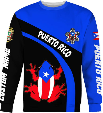 Woseprints Personalized Name Puerto Rico 3D Shirt, Puerto Rico Flag T-Shirt for Men & Women