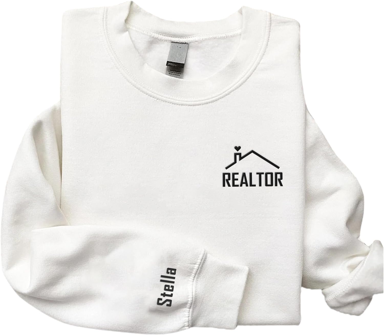 Personalized Embroidered Realtor Sweatshirts T-Shirt, Real Estate Agent Pullover Hoodie, Home Girl Sweater, Gifts For Realtor