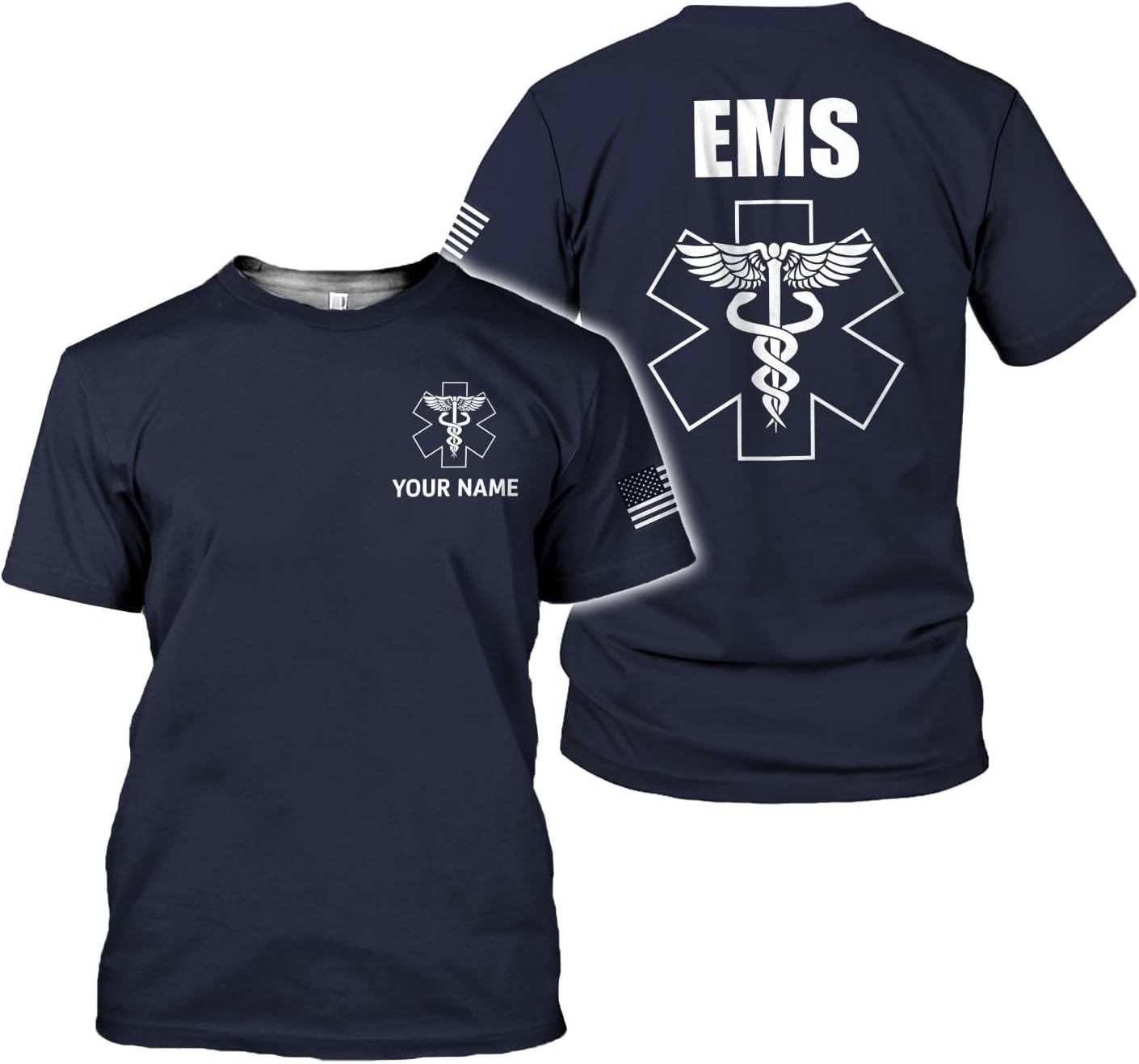 Mostefy Personalized EMT Shirt, EMS Shirt, Customized EMS Shirts,EMT Paramedic Uniform Emergency Medical Technician Shirts