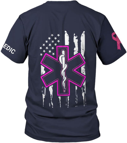 Vybonz Personalized EMS EMT Student Paramedic T-Shirt 3D Emergency Medical Technician Shirt, Custom Name Dept Tshirt Gift