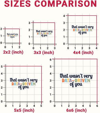(3 PCS) That Wasn't Very Data-Driven of You Sticker Funny Geek Quote Vinyl Decal Waterproof for Laptop, Water Bottle, Phone Case, Notebook Gift for Programmers, Data Analysts (3 Inch)