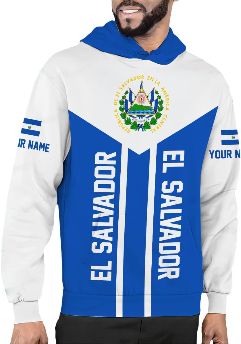 AOVL Custom El Salvador 3D Shirt for Men Camiseta De El Salvador Flag Shirt Salvadorans Pride Jersey El Salvadoreña Tshirt