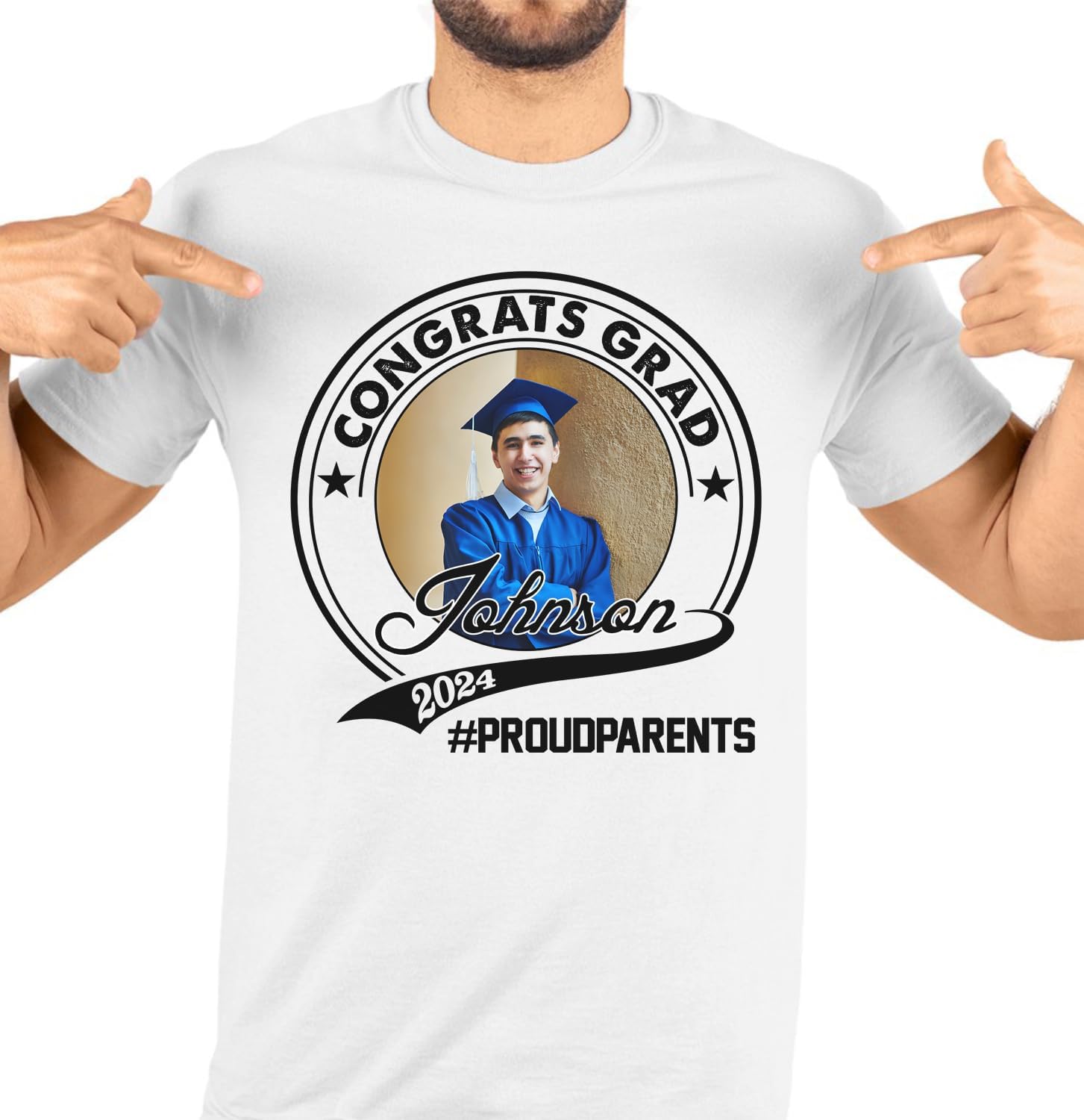 Personalized Graduation 2024 Shirt Proud Family of A Class of 2024 Graduate Class of 2024 Senior Class of 2024 Class of 2024