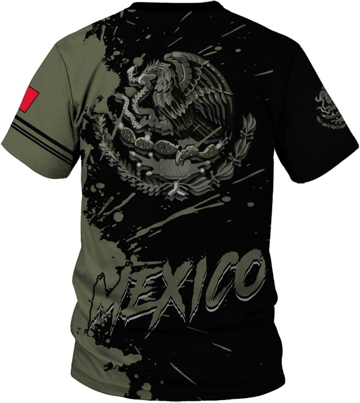 Rivelus Personalized Name Mexican Shirts for Men, Customized Mexico Shirts for Men, Mexico Shirts for Women Mexico Shirt