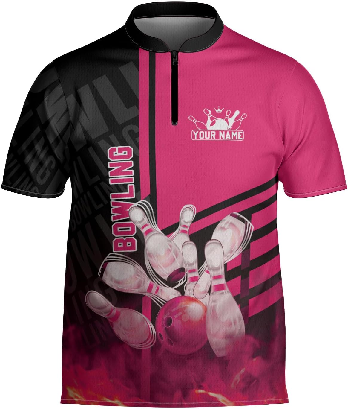 mostprints Personalized Bowling Jersey Gift 3D Custom Bowling Shirts for Team Name Bowl Bowler Shirt Unisex Cool Men Women