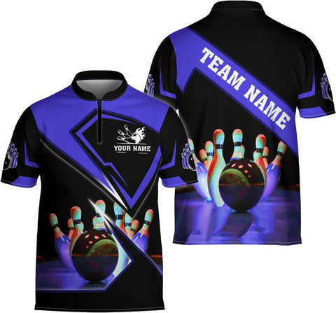 Ligthuy Personalized Bowling Jersey 3D, Bowling Shirts for Team, Bowling Shirt Unisex for Men Women, Bowling Shirts for Men