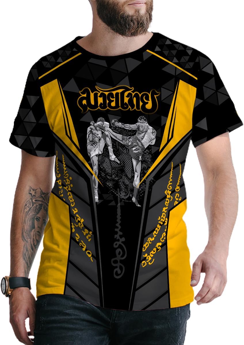Mostprints Personalized Muay Thai Shirt 3D, Custom Name Muay Thai Shirts for Men, Muay Thai Unisex Shirt size S-5XL
