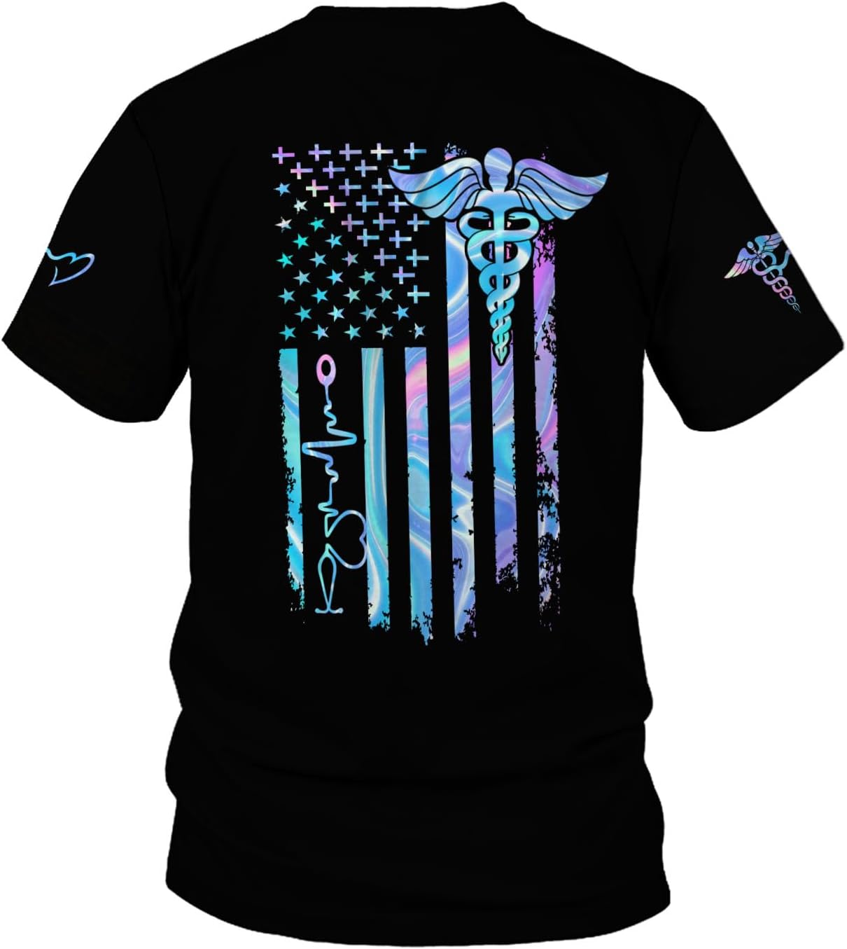 Custom Er Nurse Shirts for Women Future Nurse Shirt 3D Nursing Shirts for Nurses Emergency Nurse Shirt CNA Shirts CNA Shirt