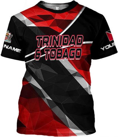 Artparel Personalized Trinidad and Tobago Shirt Trinidad and Tobago Coat of Arms Flag ShirtsTrinidad and Tobago Crest