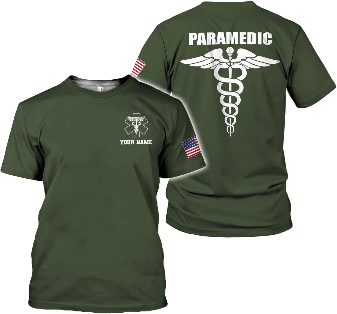 Mostefy Personalized EMT Shirt, EMS Shirt, Customized EMS Shirts,EMT Paramedic Uniform Emergency Medical Technician Shirts
