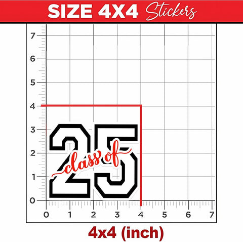 3 Pcs Class of 2025 Stickers, Class of 2025 Decorations, Graduation 2025, 2025 Senior- Stickers for Laptop Water Bottle Phone Car Window Helmet Vinyl Stickers 2-6 Inches (4x4)