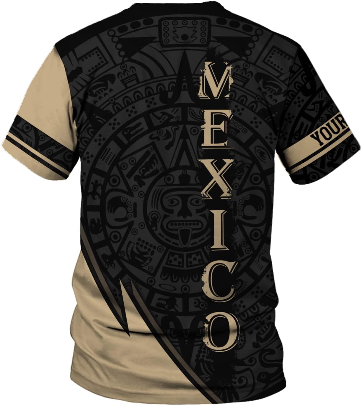 Paniprints Personalized Name Mexican Shirts for Men, Customized Mexico Shirts for Men, Mexico Shirts for Women Mexico Flag