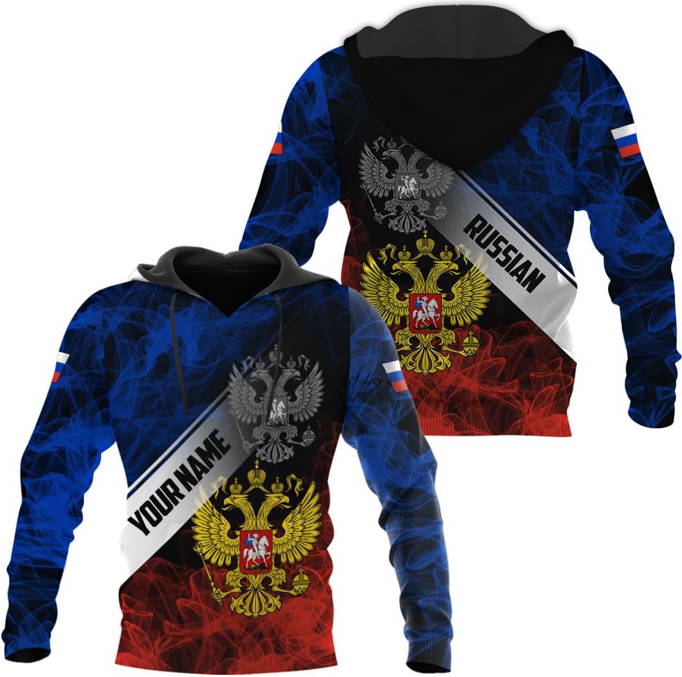 Personalized Russia Shirts Russian Shirt Russian Unisex Shirts Russia Flag Pride Shirts Russia Flag Coat of Arms Shirts