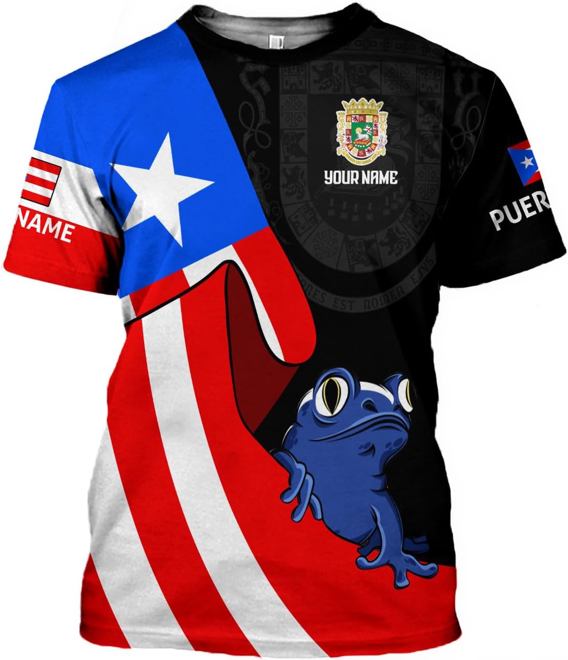 Mostefy Personalized Name Puerto Rico Shirt, Customized Puerto Rico Shirts for Men and Women, Puerto Rico Flag T-Shirt3