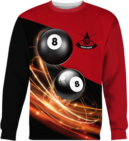 Pretyprints Personalized 3D Billiard Shirt Custom Name Men Women Team Apparel Pool 8 Ball Flag Tshirt Billiards Shirts Gift