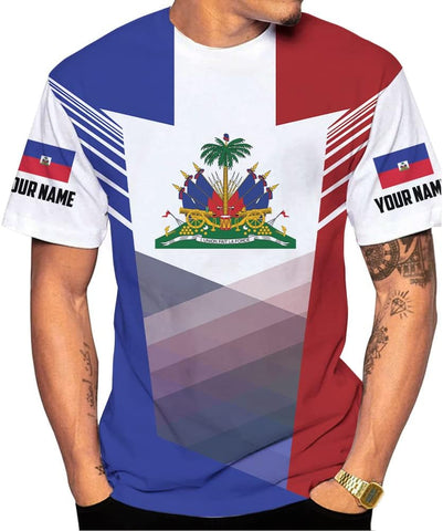 Personalized Haiti Shirt Custom Haiti Flag Shirt for Men and Women, Haitians Pride Shirt, Haitians Shirt