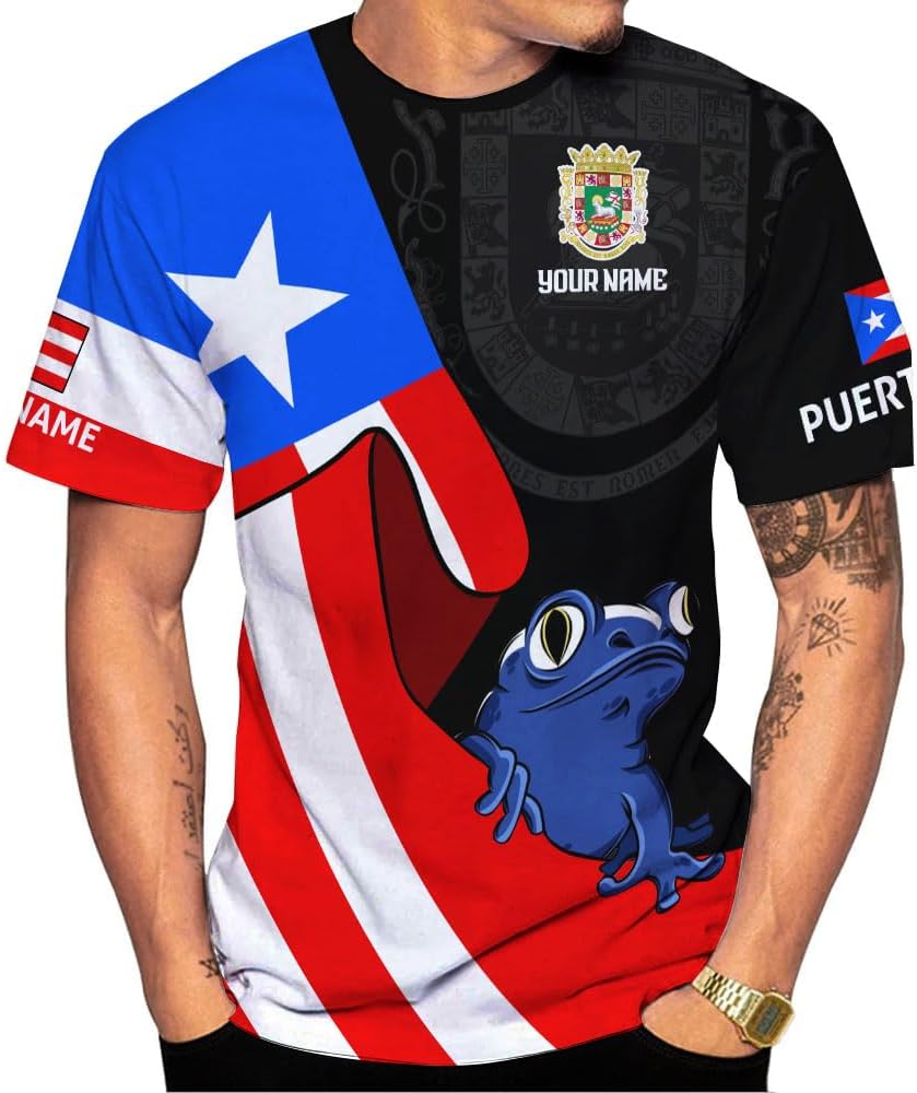 Mostefy Personalized Name Puerto Rico Shirt, Customized Puerto Rico Shirts for Men and Women, Puerto Rico Flag T-Shirt3