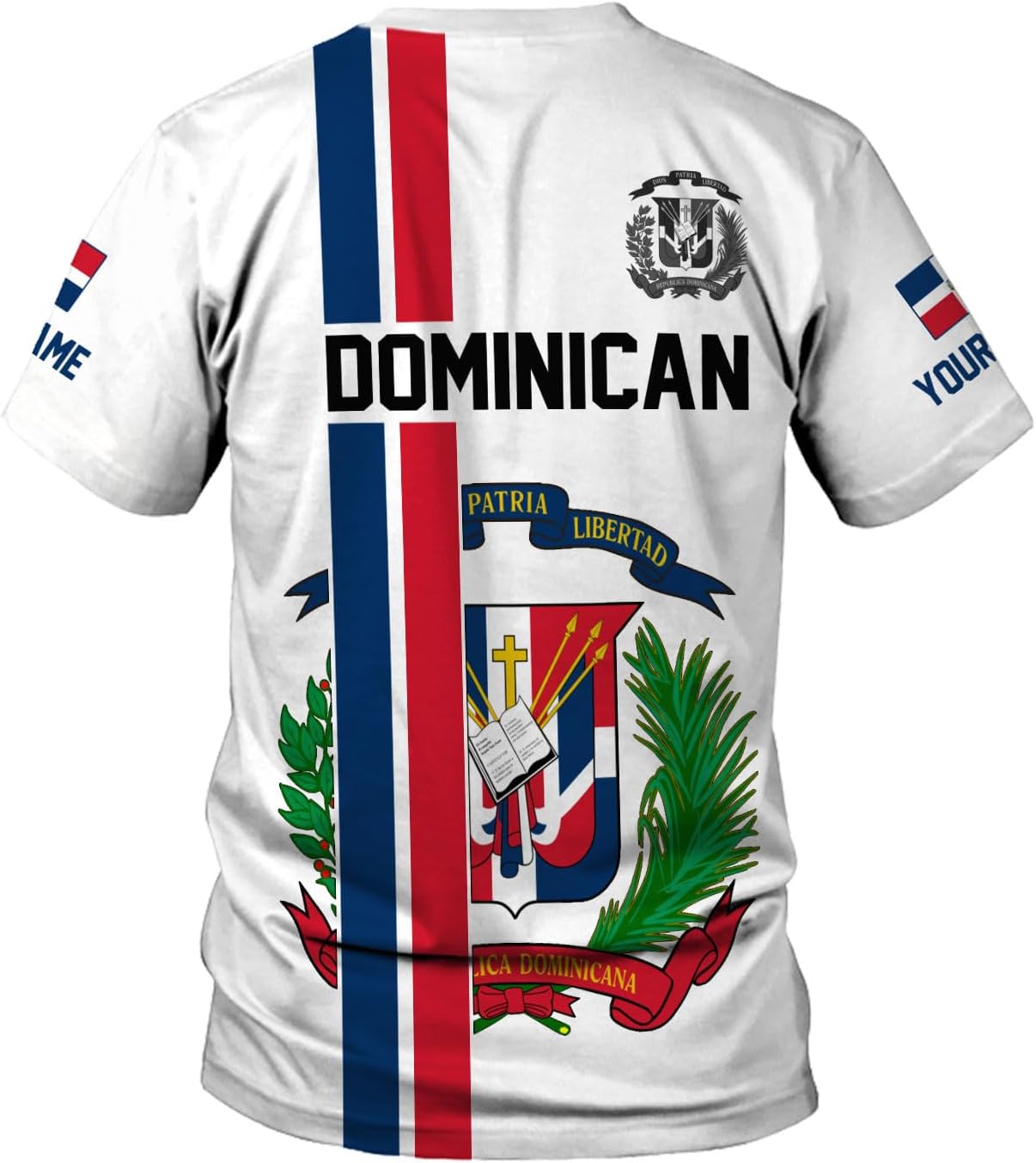 Custom Dominican Republic 3D Shirts for Men Dominicana Flag Shirts Dominican Flag Tshirt Dominican Independence Day