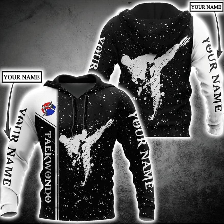 MAPrints Personalized Taekwondo 3D Shirt, Gift for Taekwondo Lover, Taewondo T-Shirts, Sweatshirt, Hoodie and Zip Hoodie