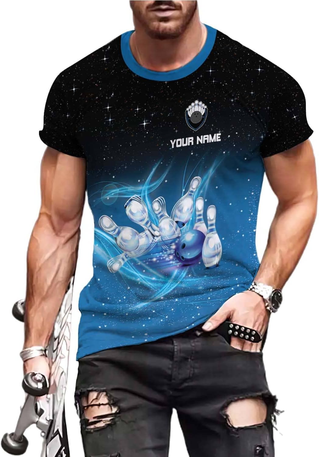 LightHuy Personalized Bowling Shirts for Men and Women 3D, Bowling Shirts with Name, Custom Bowling Shirts Gift for Bowling Lover2