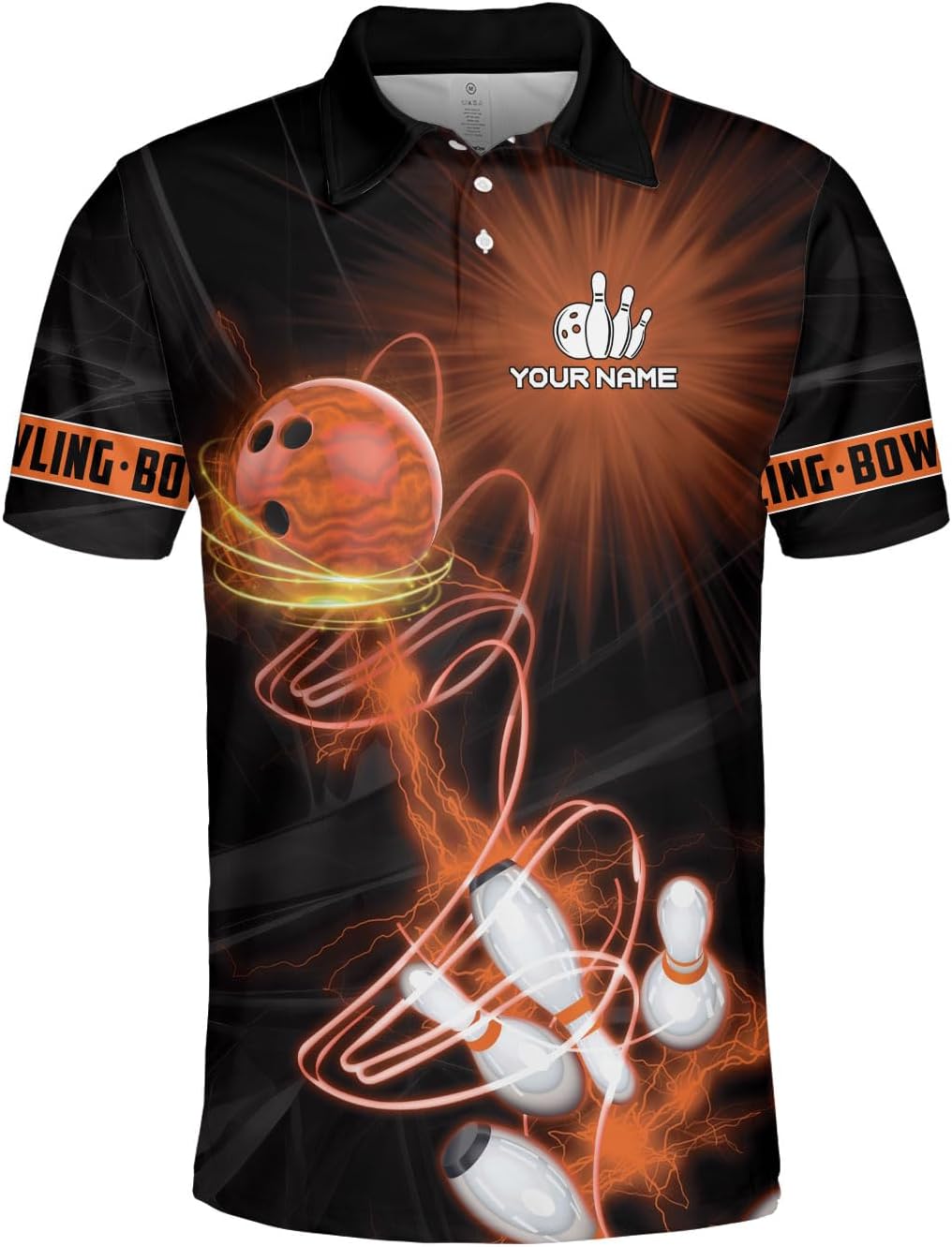 Custom Bowling Polo Shirt Personalized 3D Team Name Bowling Shirts for Men Women Jersey Unisex Bowler Short Sleeve Gift Tee