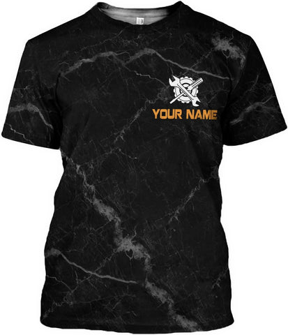 AOVL Personalized Mechanic Shirt 3D Mechanic Shirts Tool Box Mechanic for Men Women Mechanic Garage T-Shirt Mechanics S-5XL