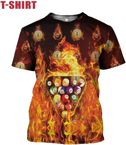 Pretyprints Personalized 3D Billiard Shirt Custom Name Men Women Team Apparel Pool 8 Ball Flag Tshirt Billiards Shirts Gift