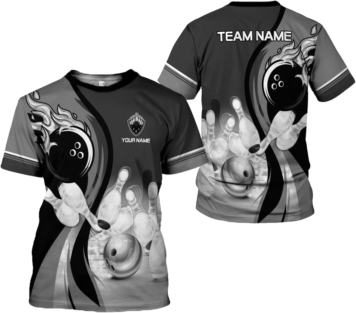 AOVL Custom Bowling Shirts for Men Bowling Shirts Bowling Shirts Unisex Bowling Jerseys for Men Custom Bowling Shirts for Men
