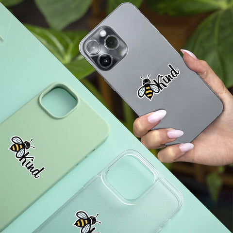 Be Kind Positive Bumper 3" Stickers, Cute Bee Sticker, Bumble Bee Decal for Car, Bee Bumper Sticker, Honey Bee Sticker - Stickers for Laptop Water Bottle Phone