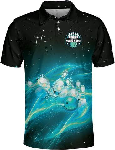 Personalized Bowling Shirts for Men, Men's Bowling Polo Shirts Short Sleeve, Bowling Team Shirts for Men and Women