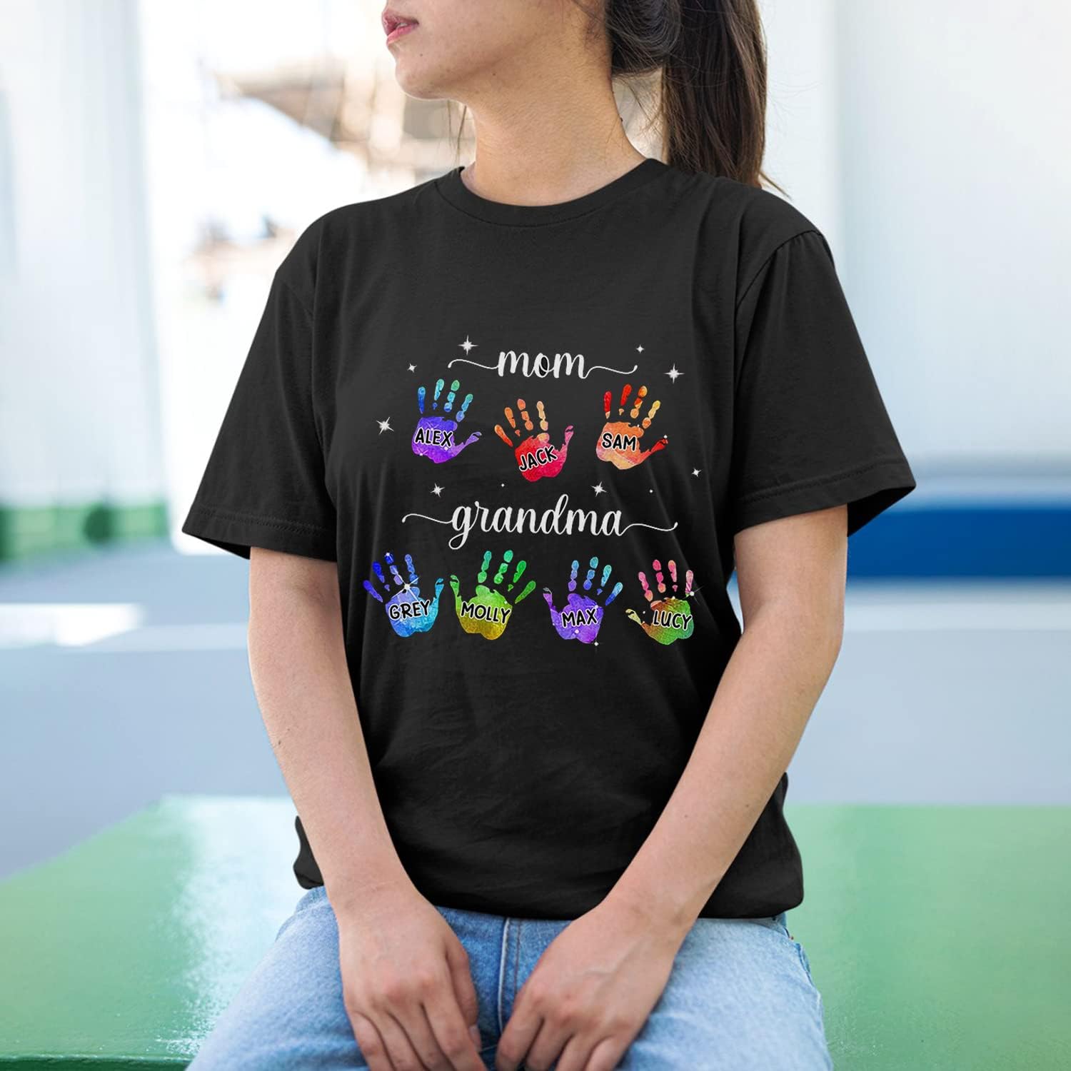 Personalized Mother's Day Tee, Mom and Grandma Belong to Kids, Grandkids Names Shirt for Nana Mimi Mom Grandma Mamaw