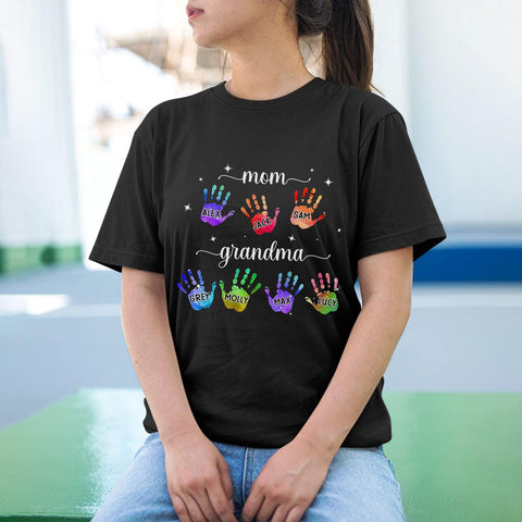 Personalized Mother's Day Tee, Mom and Grandma Belong to Kids, Grandkids Names Shirt for Nana Mimi Mom Grandma Mamaw
