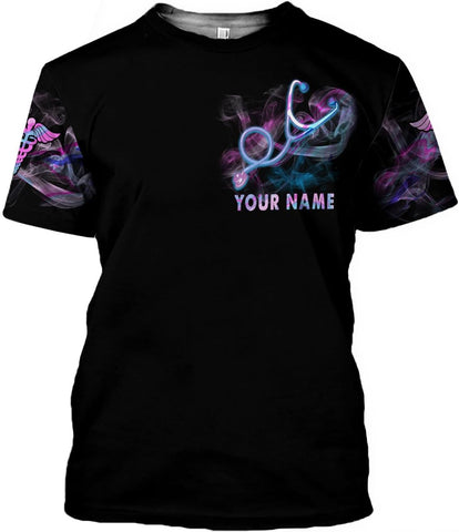 Custom Er Nurse Shirts for Women Future Nurse Shirt 3D Nursing Shirts for Nurses Emergency Nurse Shirt CNA Shirts CNA Shirt