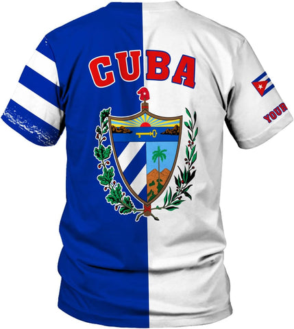 MoonArt Personalized Name Cuba Shirt 3D, Cuban Tshirts for Men and Women, Cuba Flag Shirt, Sweatshirt, Hoodies, Zip Hoodies