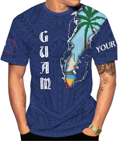 MoonArt Personalized Guam Shirt - Guahan Pride Tshirt for Men & Women - Guam Gifts Tee