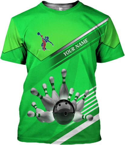 LightHuy Personalized Bowling Shirts for Men and Women 3D, Bowling Shirts with Name, Custom Bowling Shirts Gift for Bowling Lover2