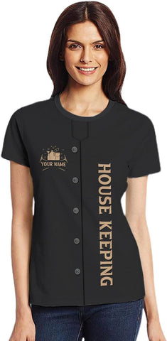 Personalized Housekeeping Shirt 3D All Print Cleaning Service Tshirt Gifts for Housekeeper, House Cleaning Uniforms for Women